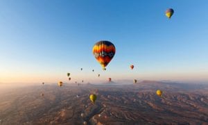Hot air balloons