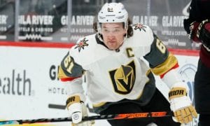 Vegas Golden Knights right wing Mark Stone (61) in the second period