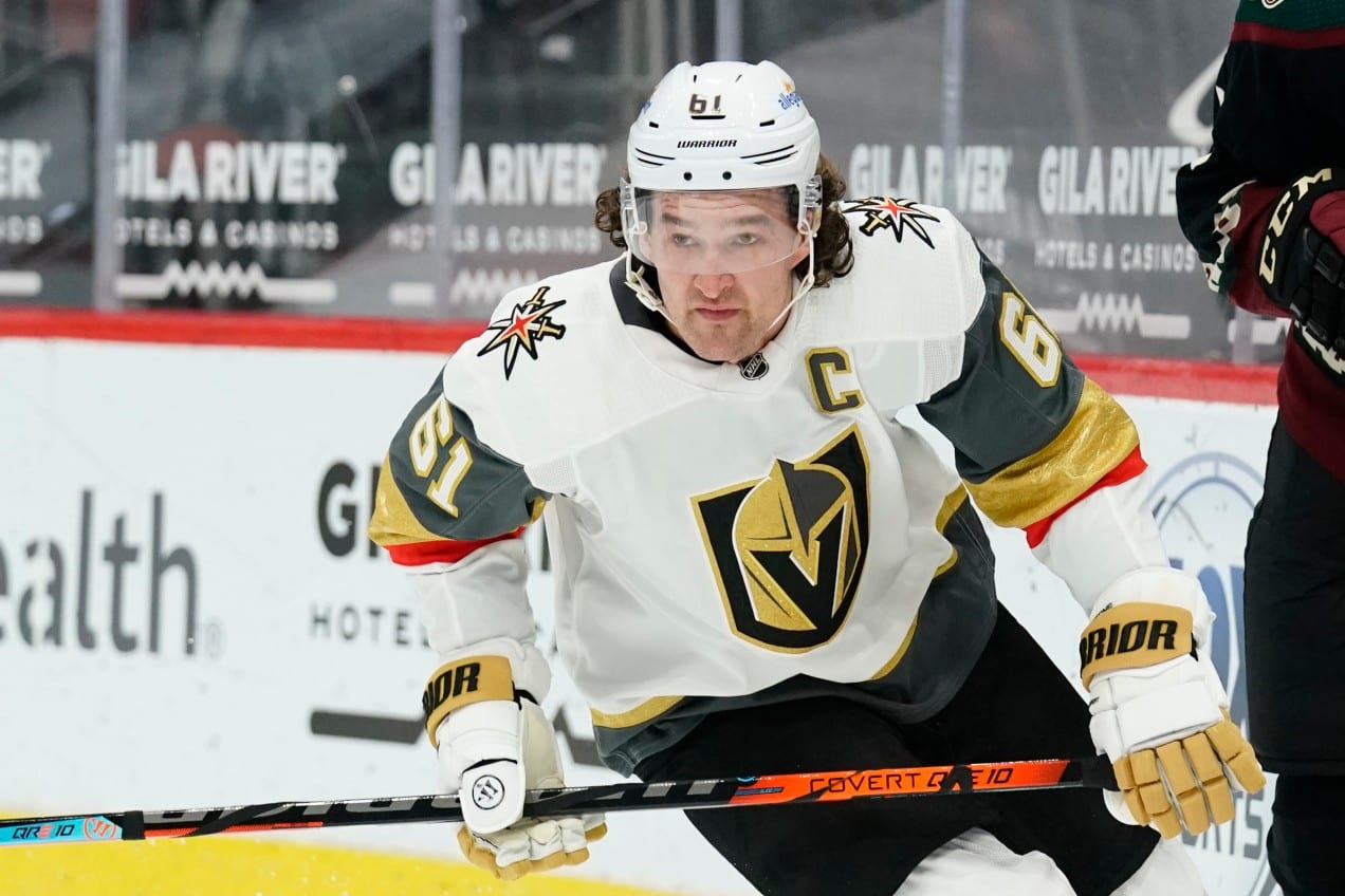 Vegas Golden Knights right wing Mark Stone (61) in the second period