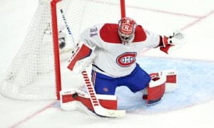 Montreal Canadiens goaltender Carey Price (31) blocks a shot