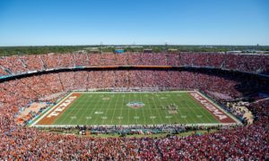Texas and Oklahoma fans fill the Cotton Bowl