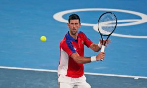 Novak Djokovic, of Serbia, plays Alexander Zverev, of Germany