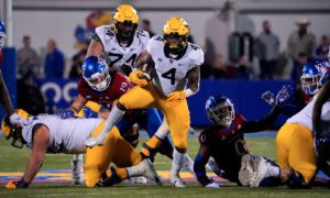 West Virginia running back Leddie Brown runs for a touchdown