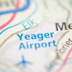 Image of Yeager Airport on a map for a story about the distance of each West Virginia casino from the Yeager Airport.