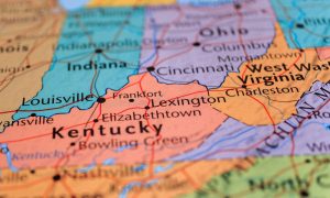 Map showing Kentucky & WV for story on Sandy’s Racing offering WV residents another option