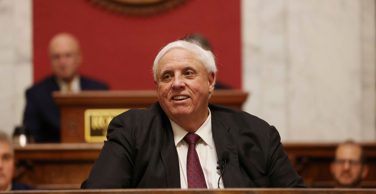Photo of WV Gov. Jim Justice for story on a bill to ban harassing sports bettors.