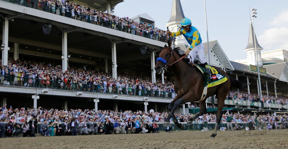 American Pharoah in the 2015 Kentucky Derby for story on rising popularity and betting.