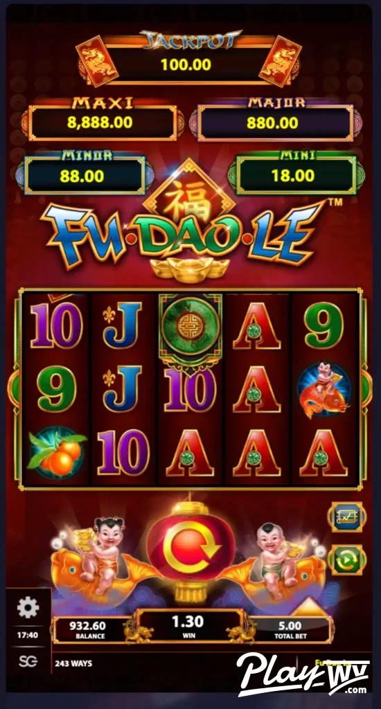 Fu Dao Le slot winning spin
