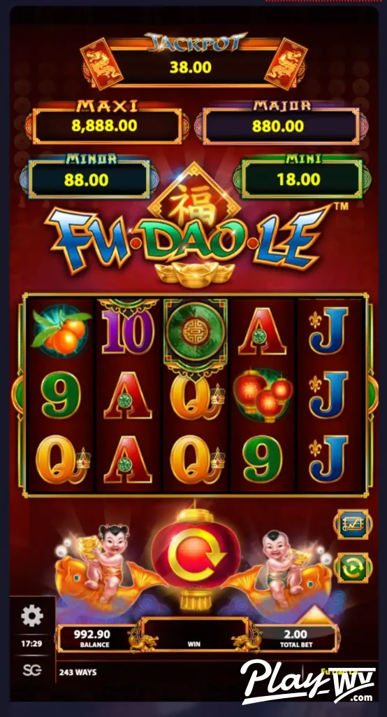 Fu Dao Le slot loss screen