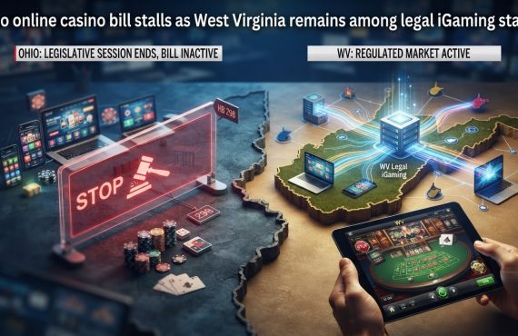 Ohio online casino bill stalls as West Virginia remains among legal iGaming states