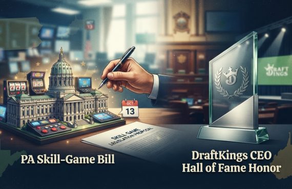 PA Skill-Game Bill, DraftKings CEO Honor Among Items In Weekly Gambling Roundup