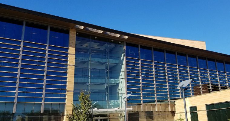 National Collegiate Athletic Association: This is the entrance to the NCAA's National Office from White River State Park, Indianapolis, Indiana. The image was captured September 12, 2016
